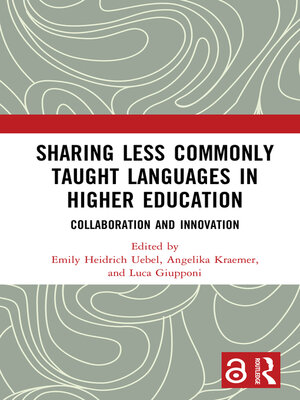 cover image of Sharing Less Commonly Taught Languages in Higher Education